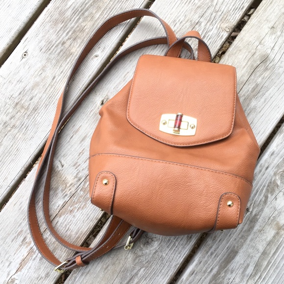 Merona Handbags - Faux Leather Mini Backpack in Camel